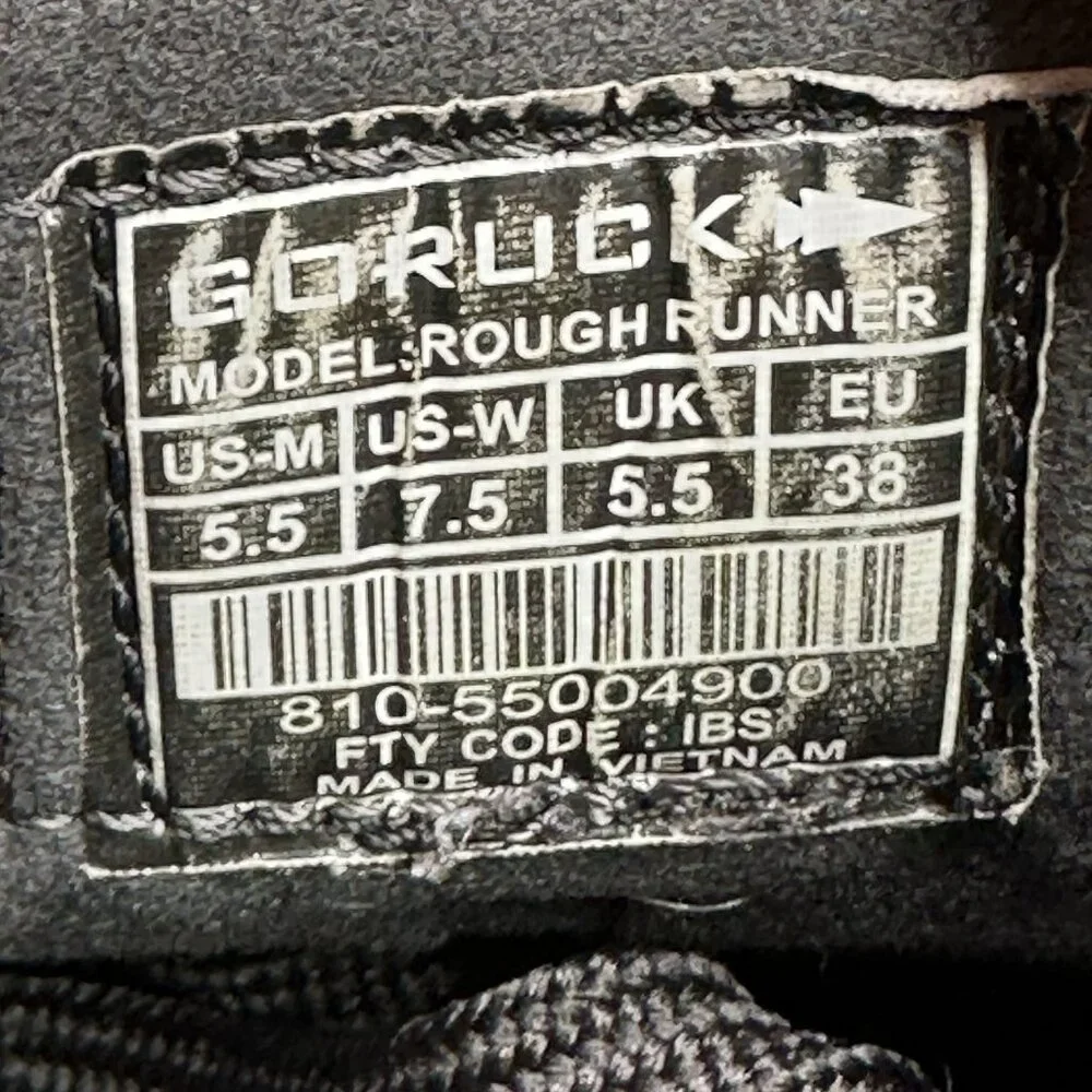 GORUCK Rough Runner Womens Size 7.5 Shoes Triple Black Running Training Sneakers